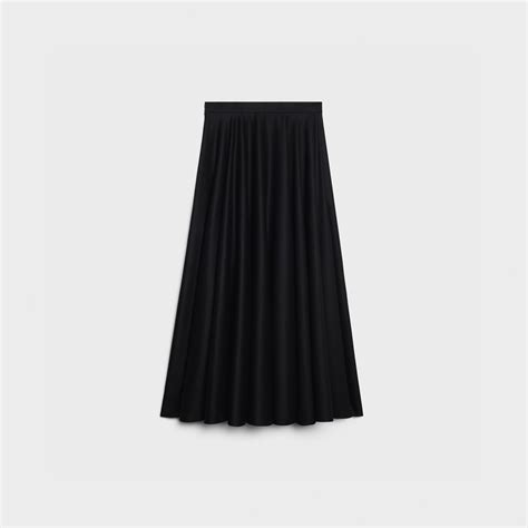 celine black siilk skirt|WOMEN'S LUXURY BLACK DRESSES AND SKIRTS .